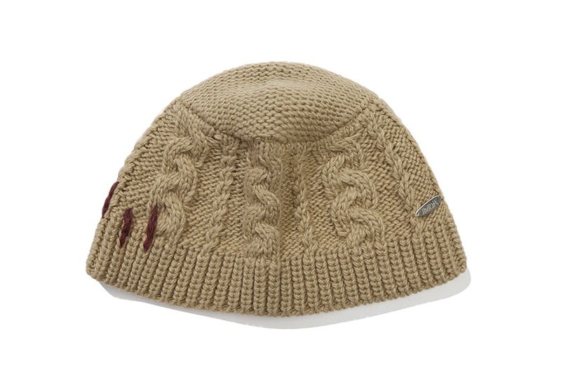 CABLE KNIT BUCKET HAT_BEIGE