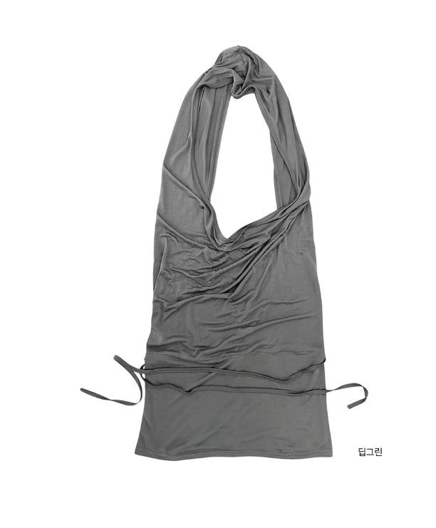 Desert Cowl Neck Hooded Drape Top