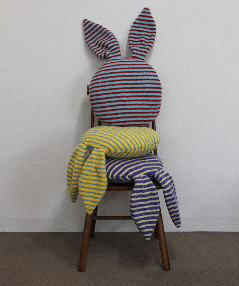 youlikehome（ユーライクホーム）の「stripe rabbit ear cushion ( 3 color )（Smartphone Accessories）」