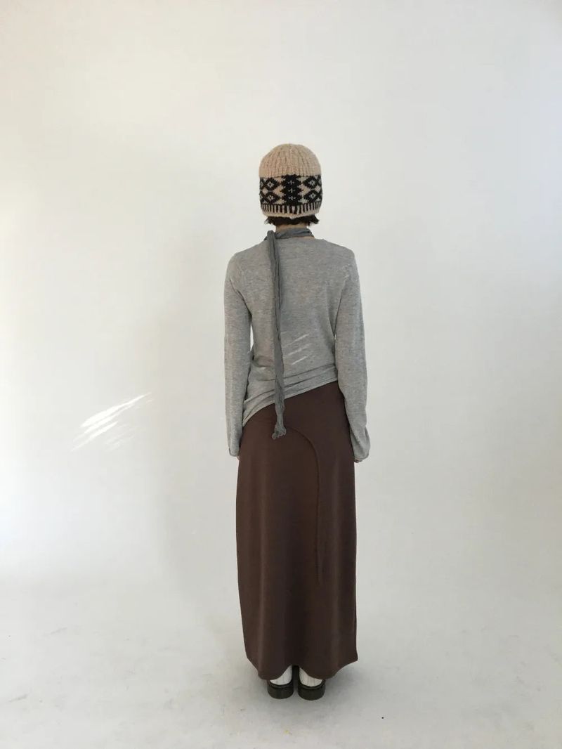 Ripi Side Button Knit+Scarf (4color)