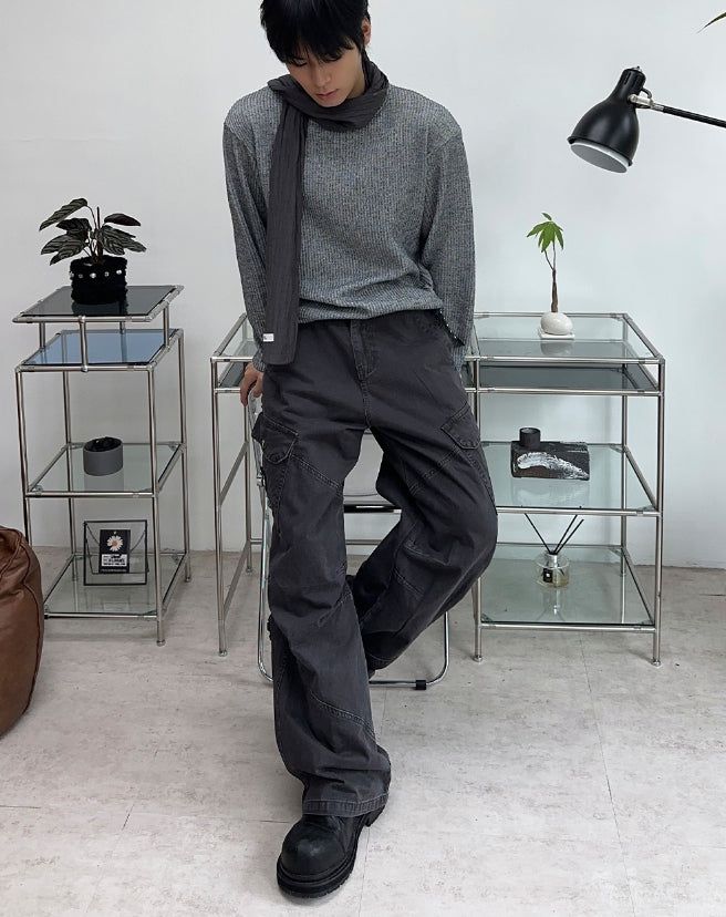 Ropel Ribbed Knit Long Sleeve