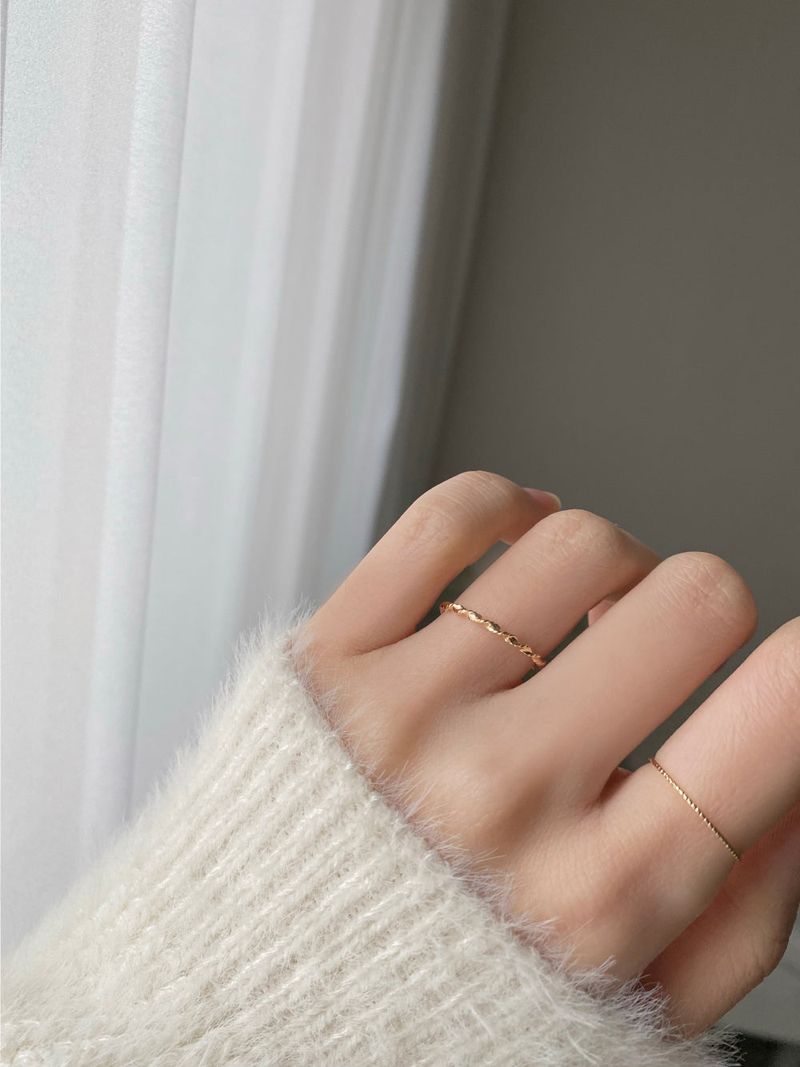 Shining Heart Layered Ring Set