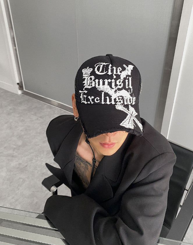 No.9631 cross VTG mesh CAP (4color)