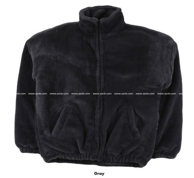 Pleddy Rabbit Fur Zip Up Jacket (5color)