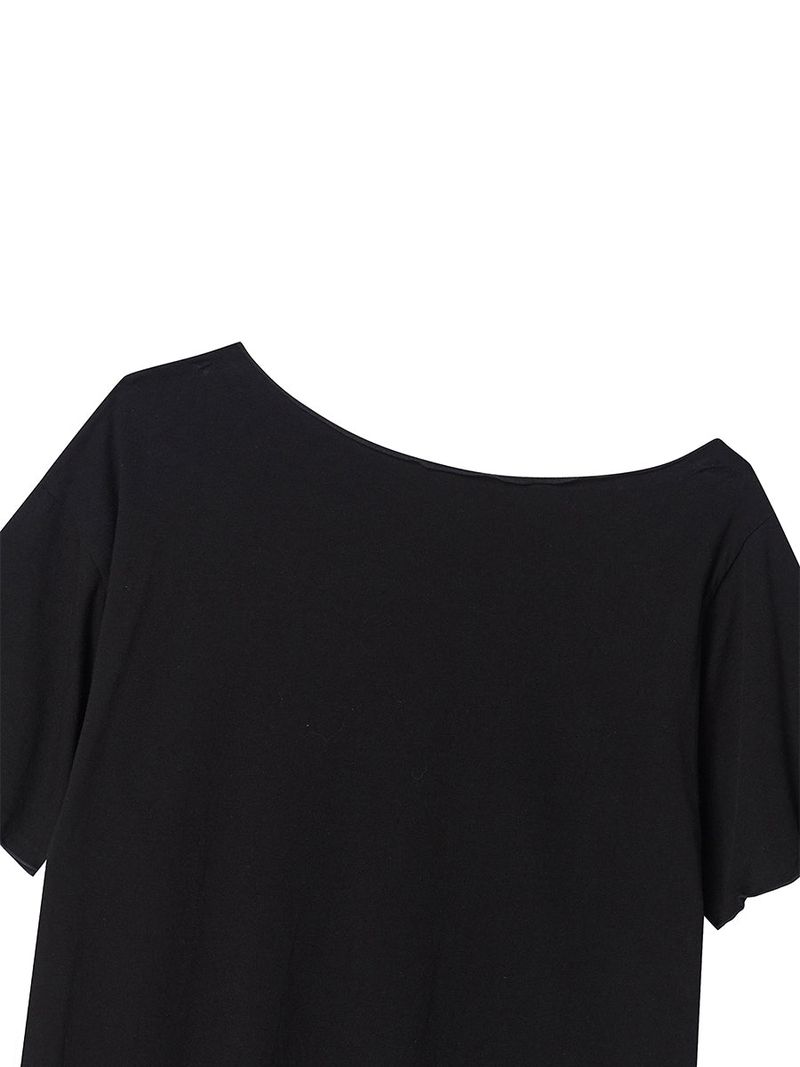 UNIONJACK OFF SHOULDER TEE BLACK