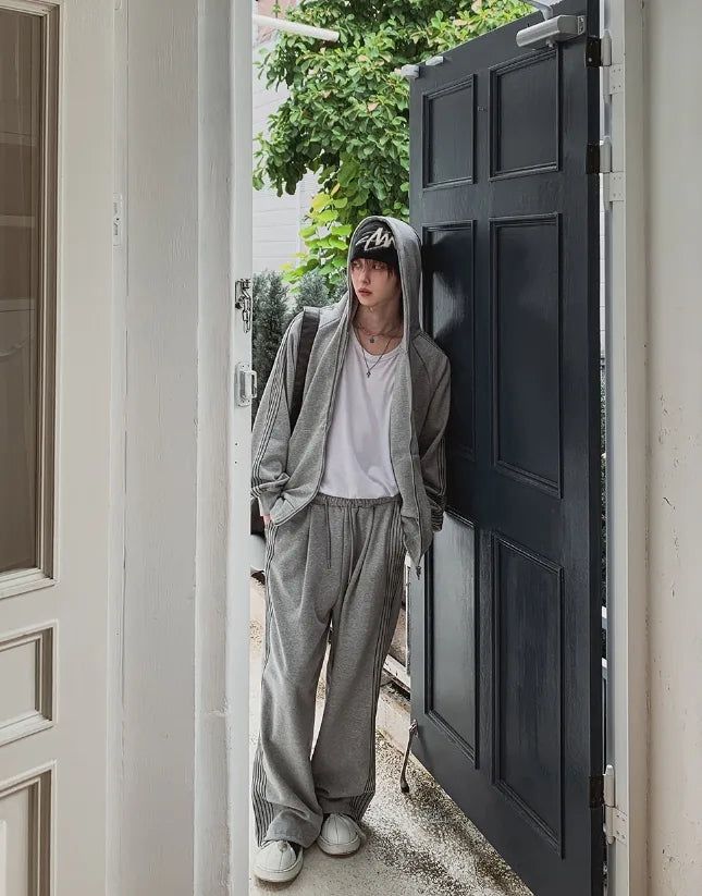 Kevin Track Wide Sweatpants