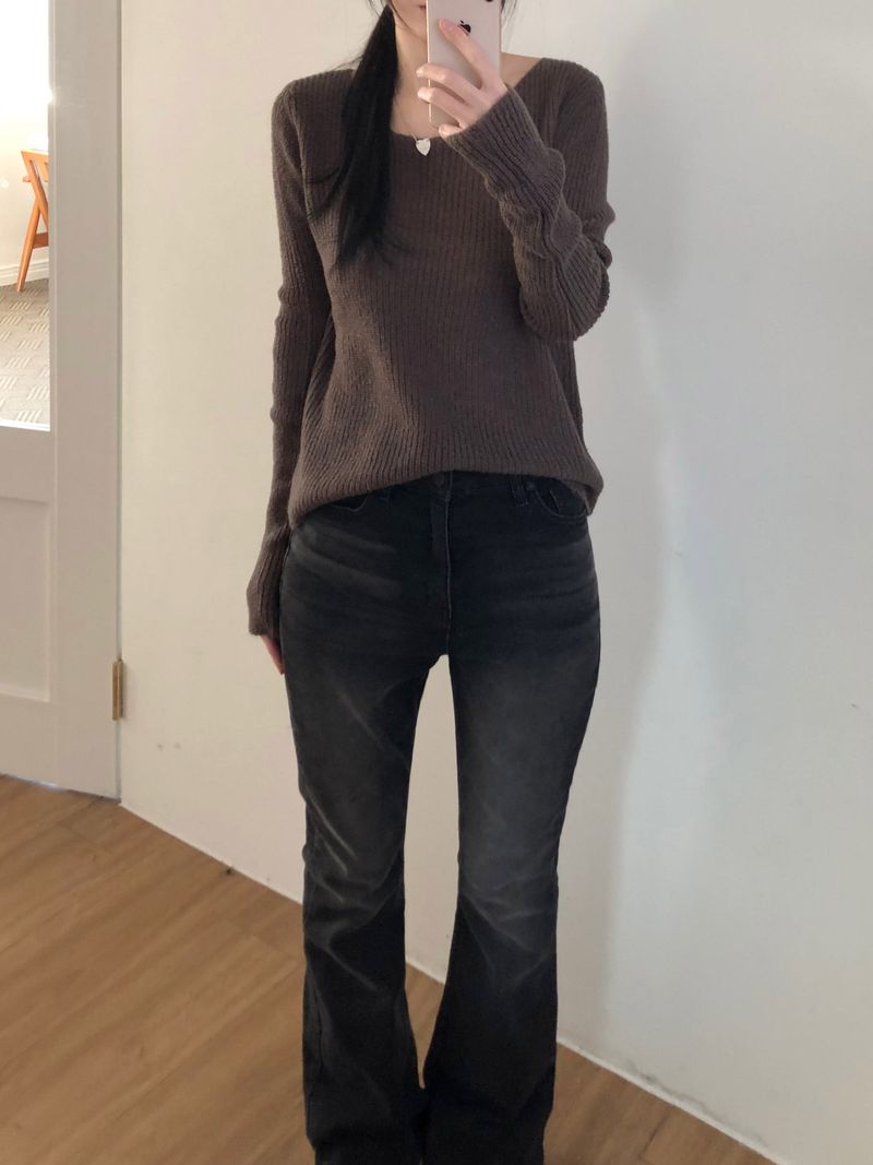 Basic Two-Way Knitwear (3 colors)