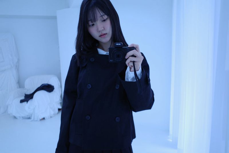 High neck double set up (3color) -Jacket