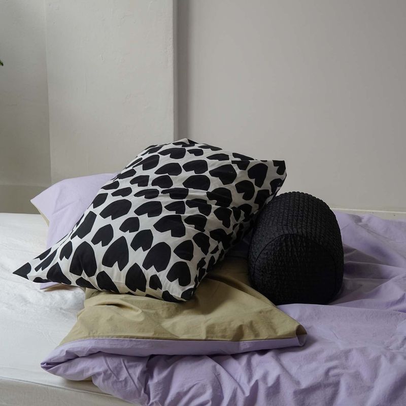 Black bunny pillow cover  50*70