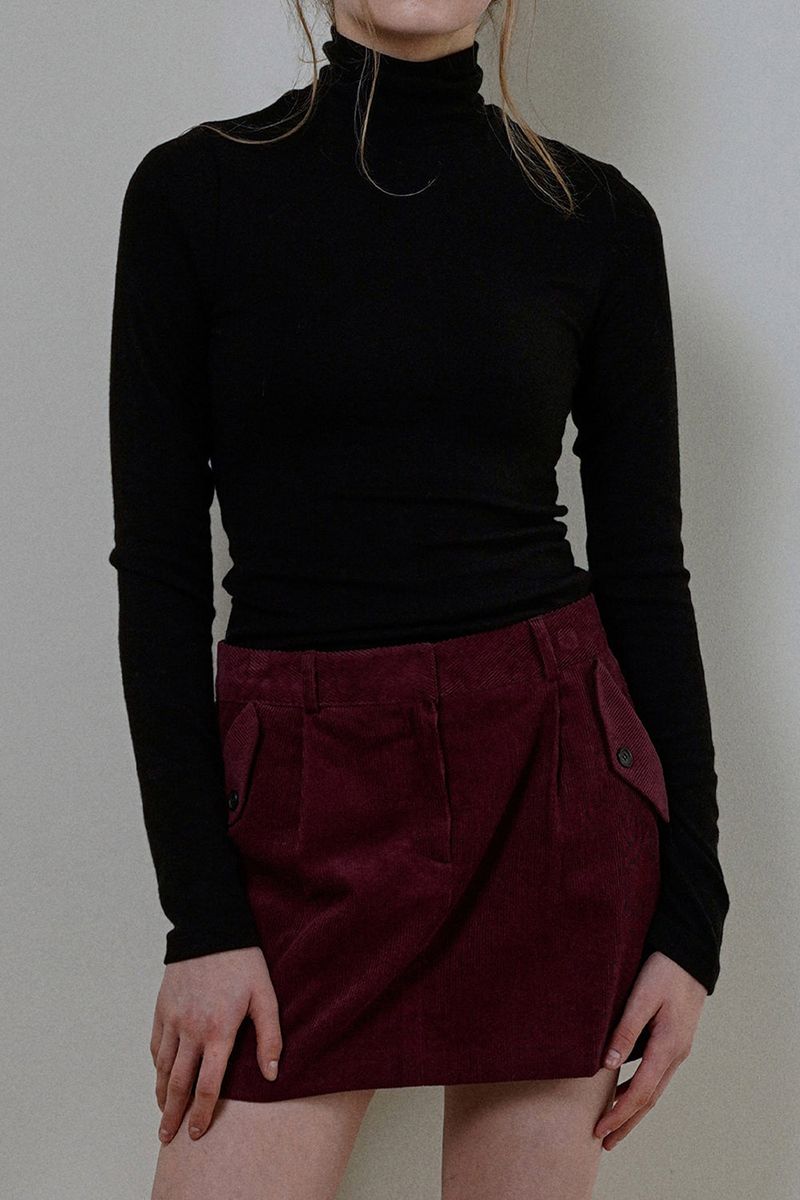 WITHOUTSUMMER（ウィズアウトサマー）の「Wool turtleneck top_black（Tops）」