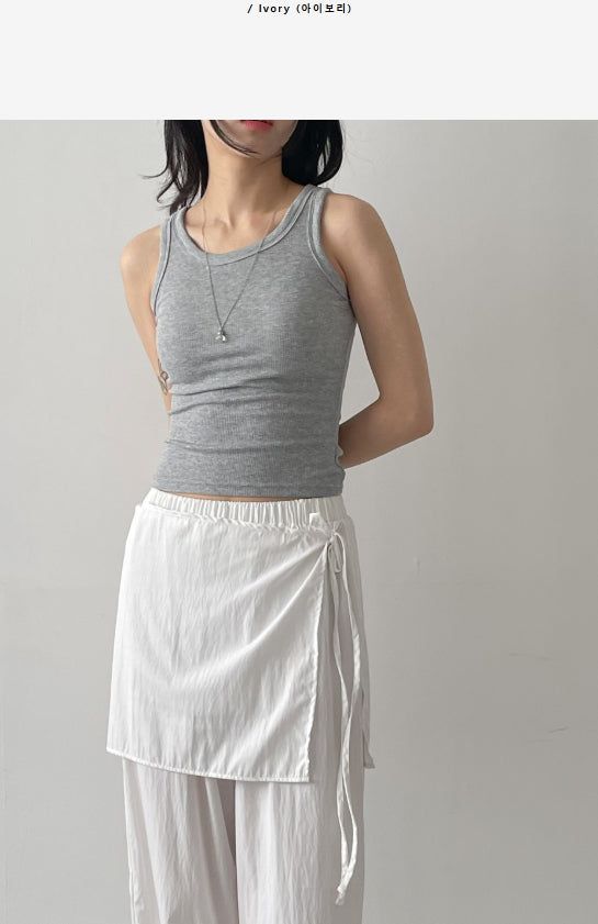 Geeks Wrap Nylon Wide Pants