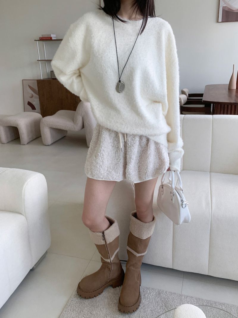 Muffin Roll Suede Dumble Ugg Long Boots (2 colors)