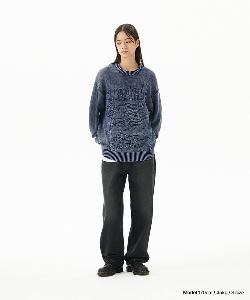 PIGMENT FLAG KNIT SWEATER