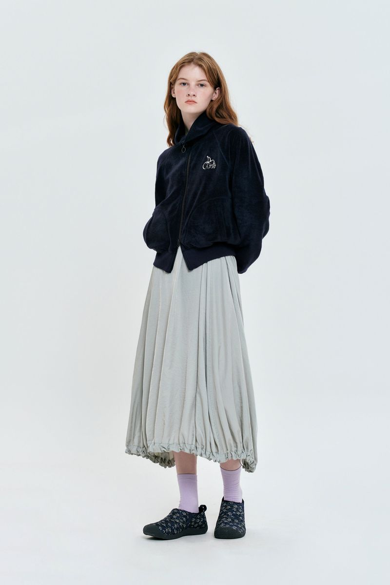 KIRSH（キルシー）の「CHERRY TERRY HIGH NECK ZIP UP [DARK NAVY]（Tops）」