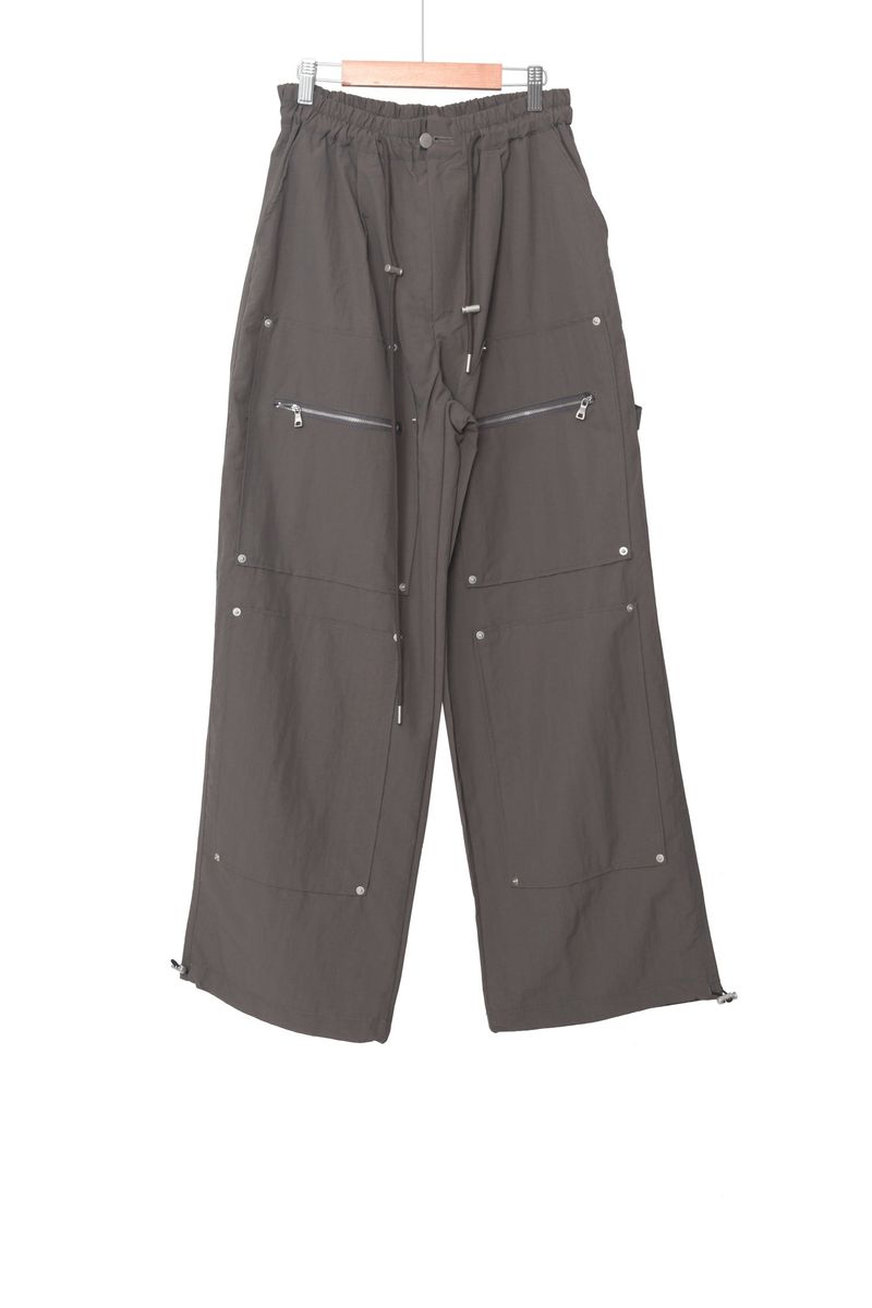 nylon ribat zipper pants