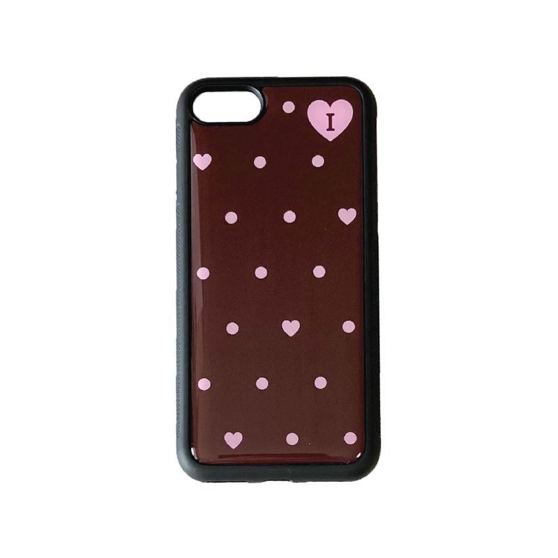 Isummerly（アイサマリー）の「dot epoxy case - choco strawberry（Smartphone Accessories）」