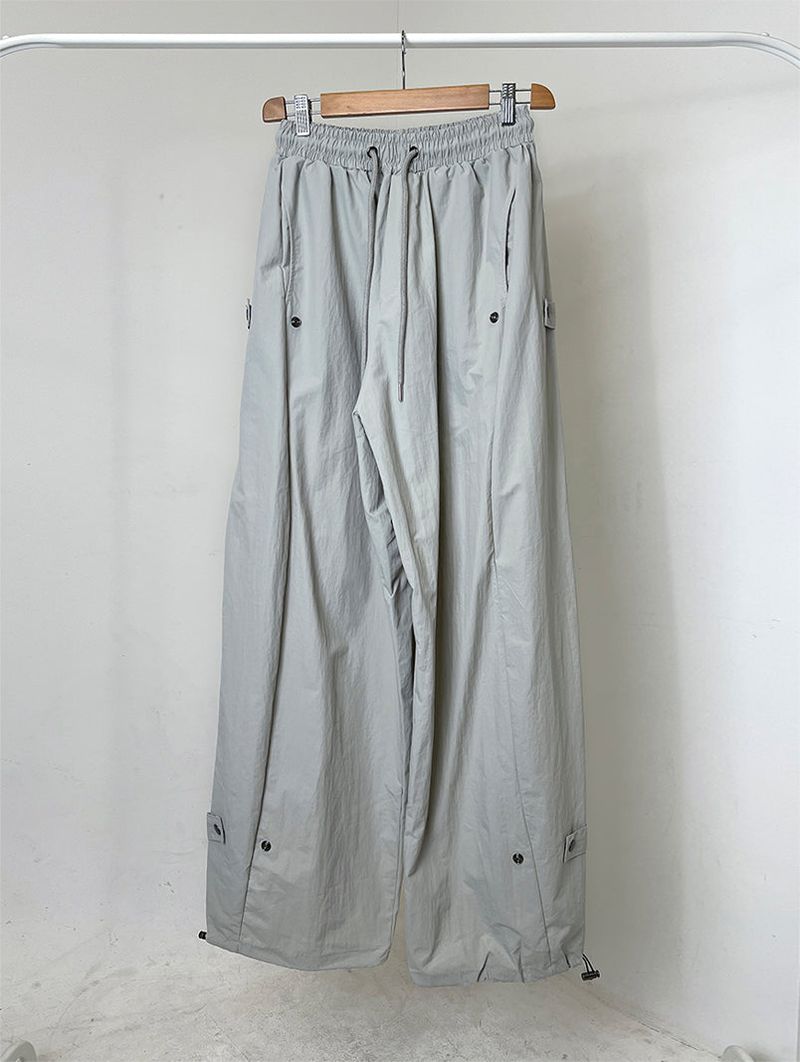 NYLON BIJO SNAP BUTTON PANTS (4C)