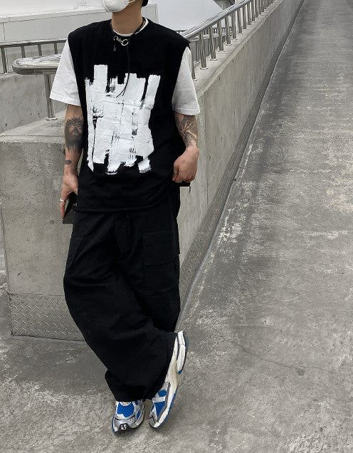 No.9488 paint long sleeveless (3color)