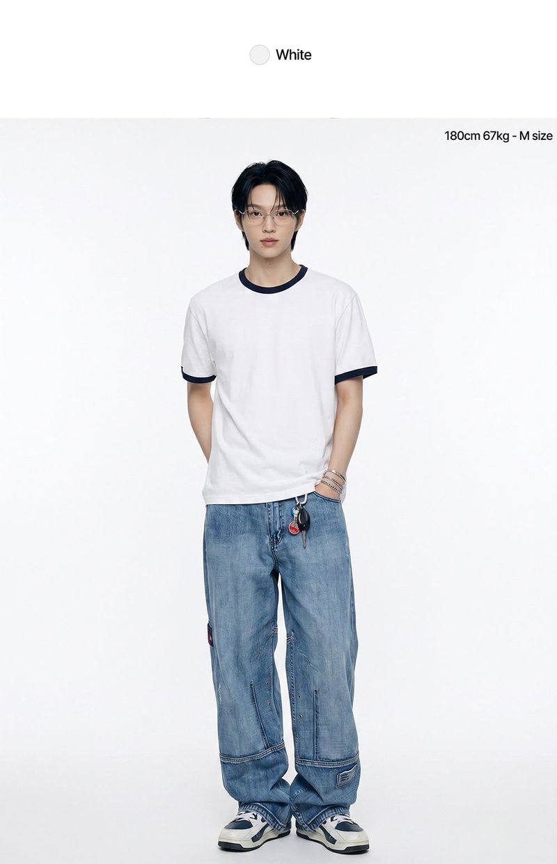 standard overfit ringer t-shirt (3color)