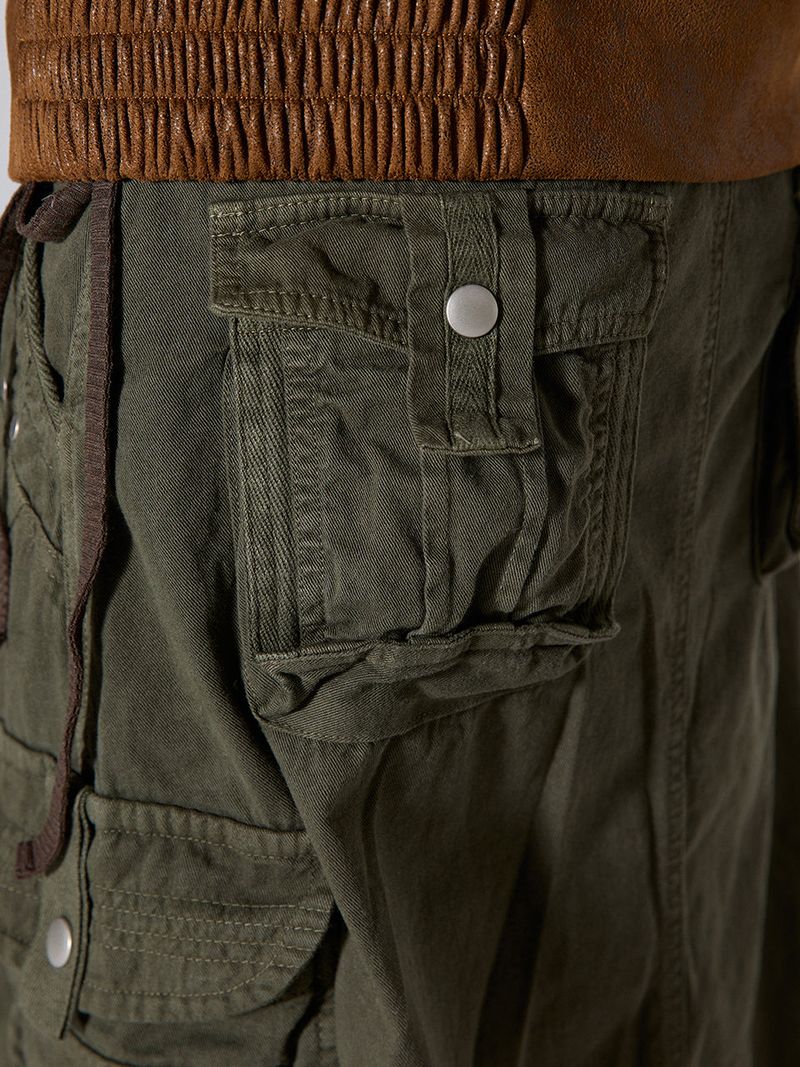 WASHED CARGO SKIRT / KHAKI