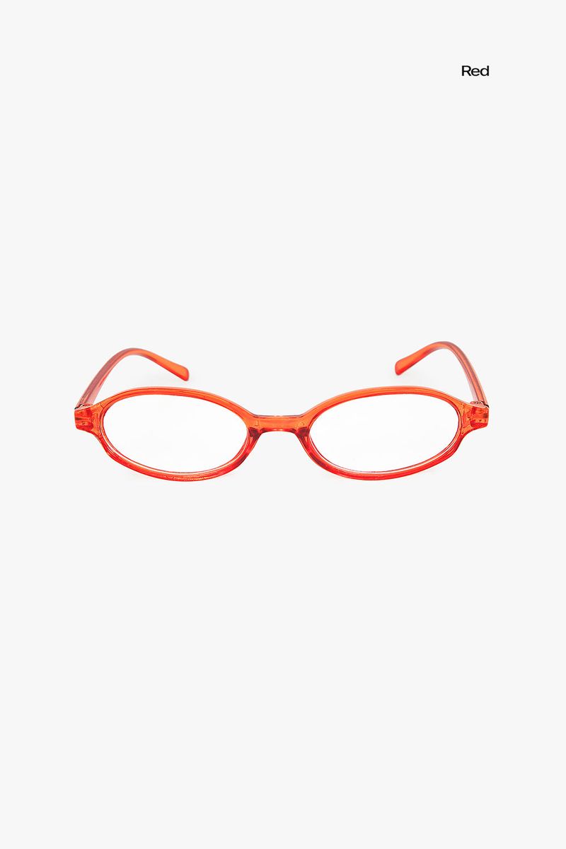 Oval shape color frame eyewear