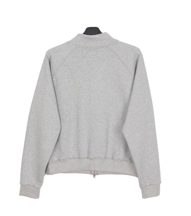 Crew lettering high-neck zip-up