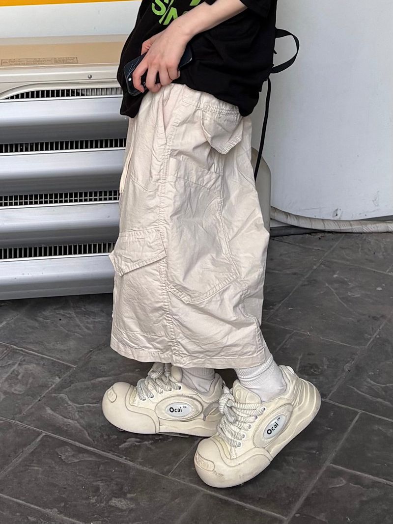 feather cargo bermuda pants