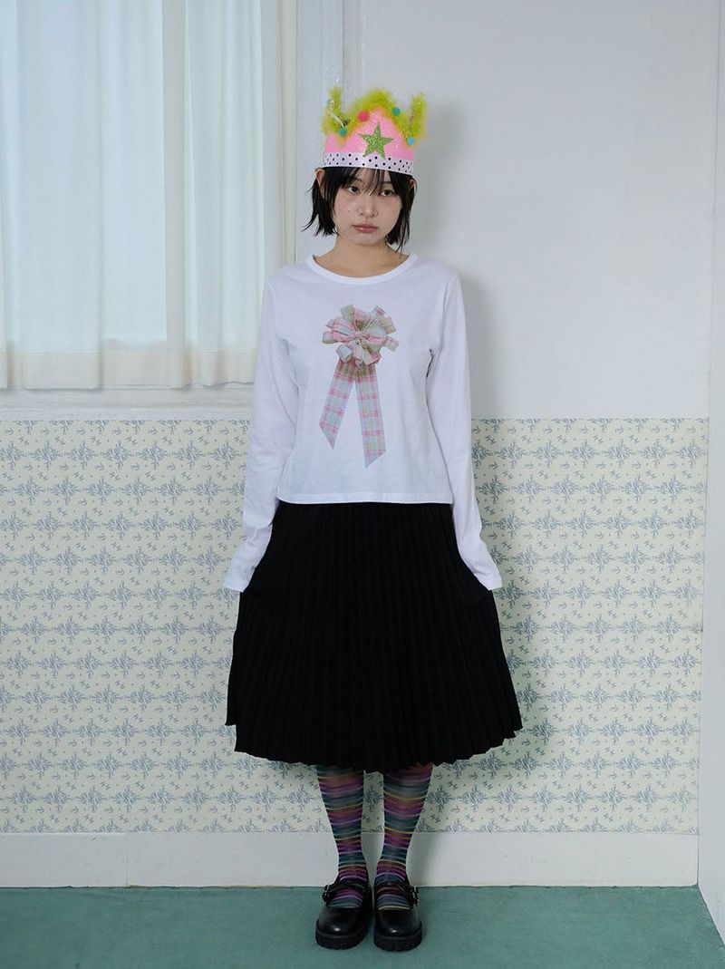 DOUBLE MOOD WRAP PLEATED SKIRT