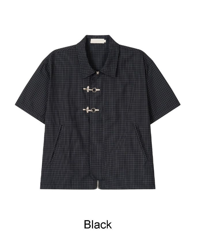 Sedon buckle check shirt jacket