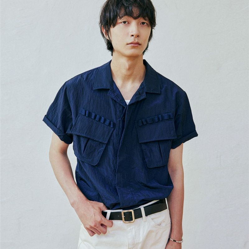 リップストップ オフデューティー ファティーグシャツ ネイビー