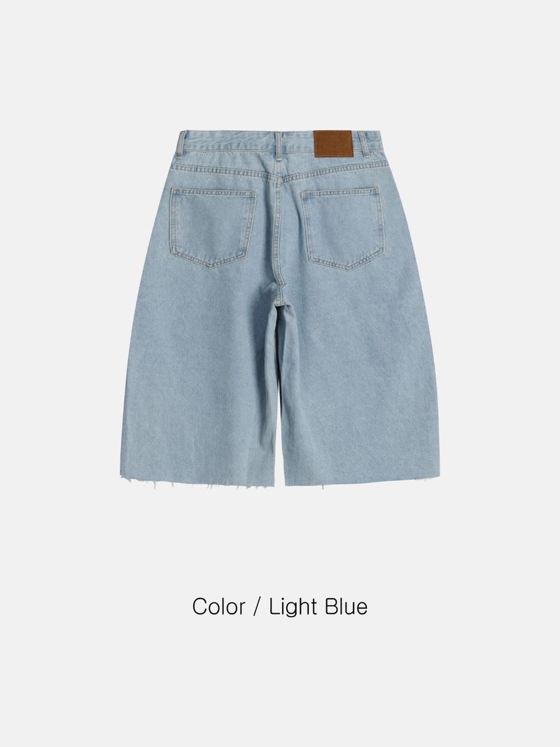 Foil Carpenter Bermuda Denim Pants 2C