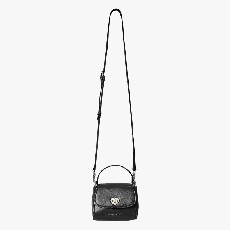 HEART LOCK MINI BAG (BLACK)