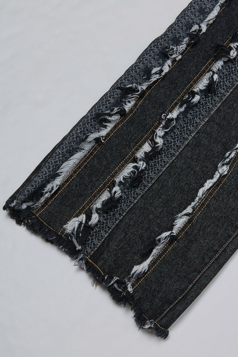 Wind Vagabond Denim Pants Black