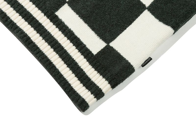 CHECKER BOARD TERRY VEST_GREEN