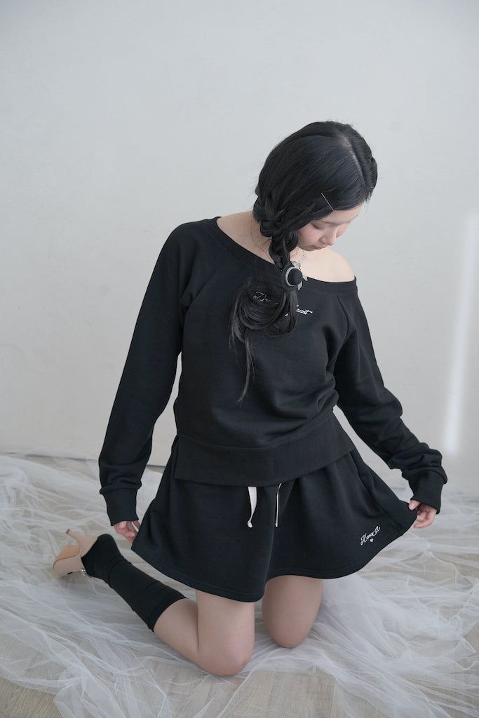 KanaJ（カナジェイ）の「Aラインミニスカート - black（スカート）」