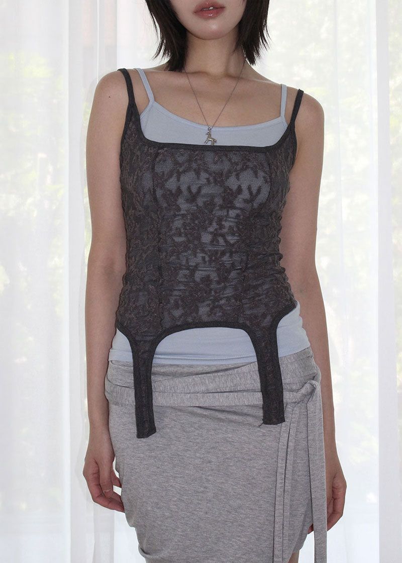 eon（イオエン）の「EVE LACE SLEEVELESS TOP (3color)（Tops）」