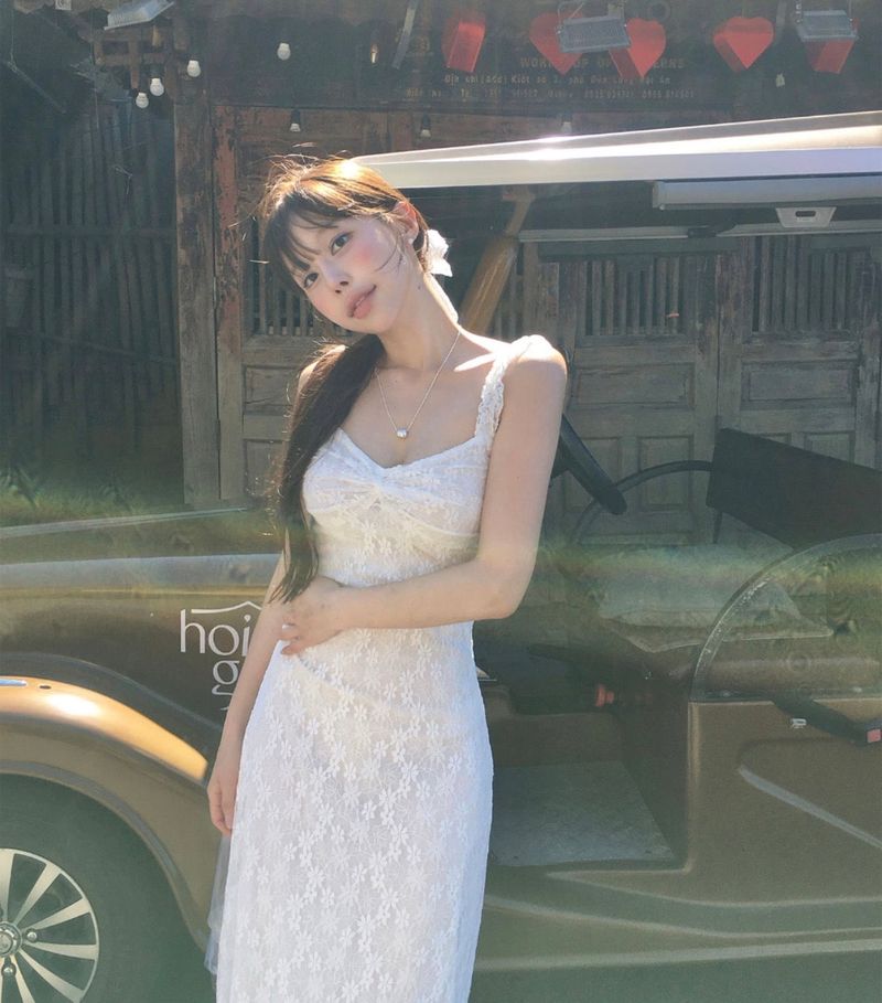 cloudemotion(クラウドエモーション)の「petit white slim long sleeveless ops(Dresses)」