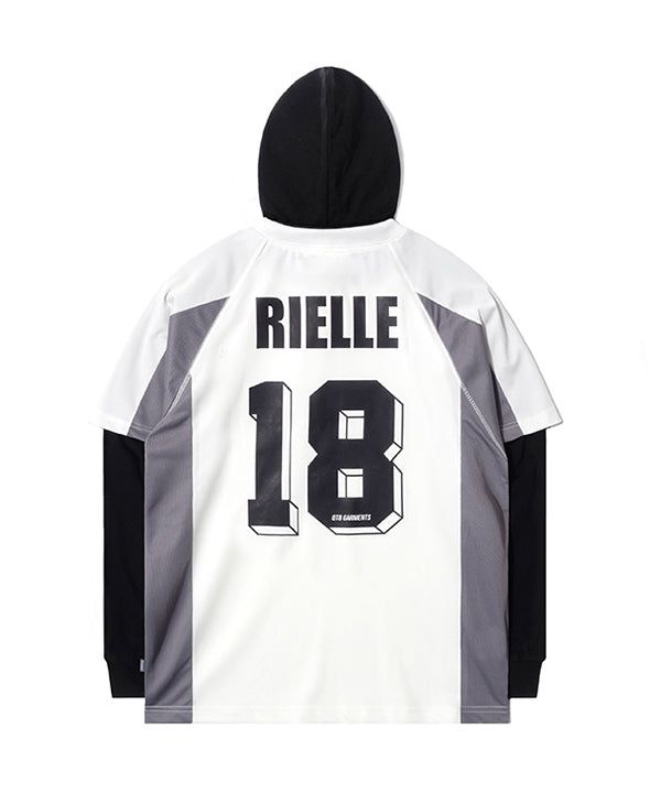 OC 3R Soccer Layered Hoodie Jersey (Ivory)