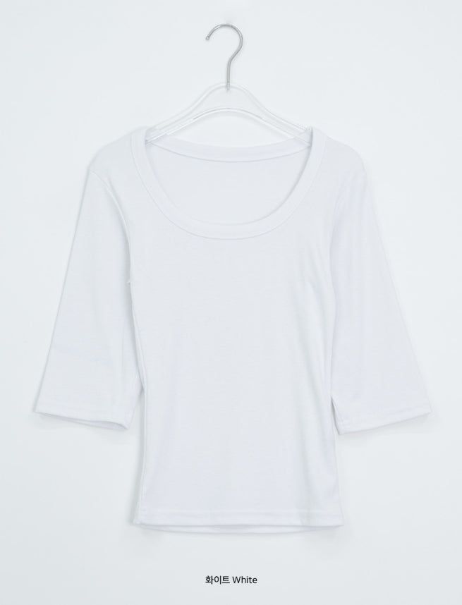 Shady Basic Round Three Quarter Tee