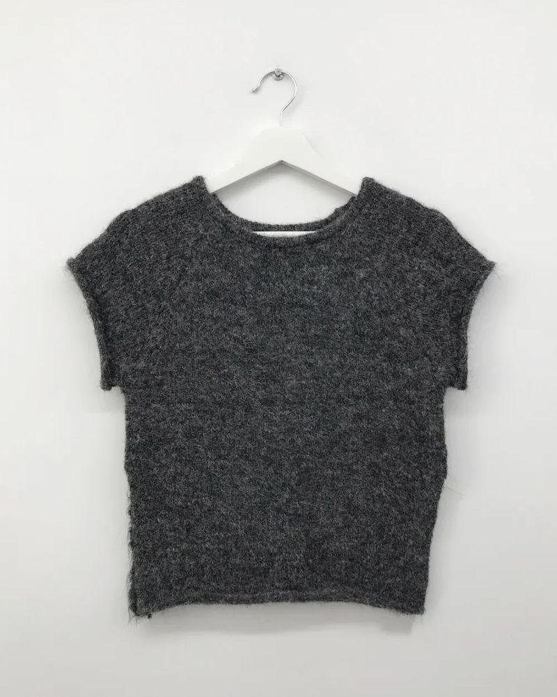 Yorin button half knit (3color)