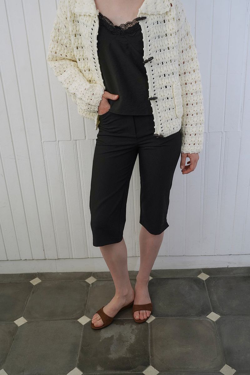 Loom crochet cardigan
