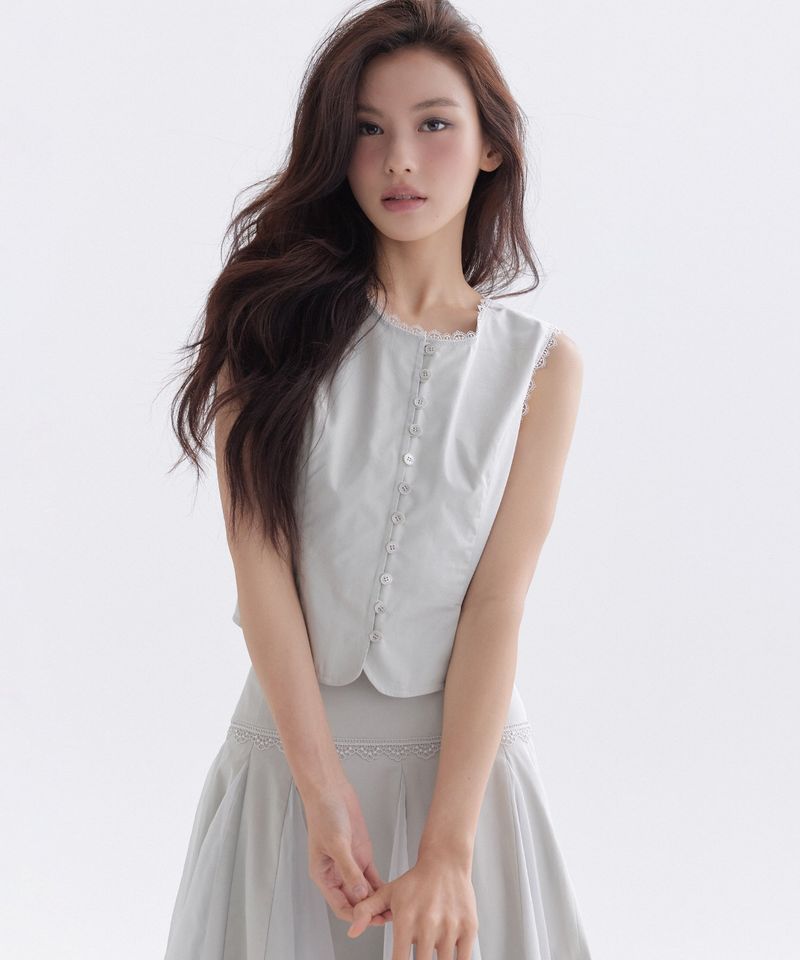 THETIS（ザティス）の「POEM BUTTON VEST_TT6S105MT（Tops）」