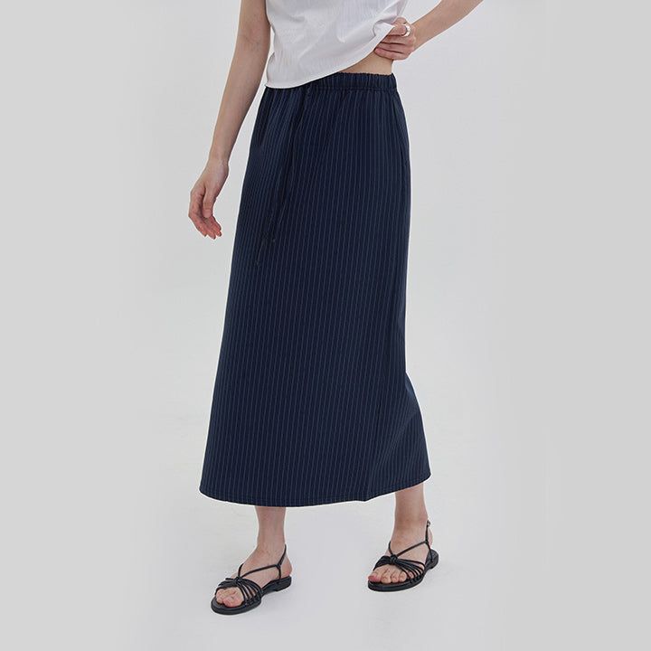 blitti（ブリッティ）の「[Ranoti] Stripe Long Slit Skirt - 2color（Skirts）」