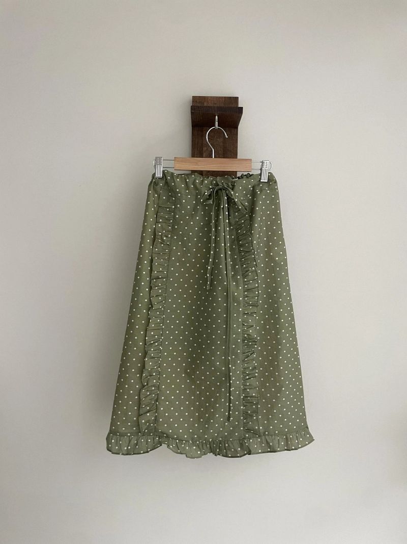 oso dot frill skirt