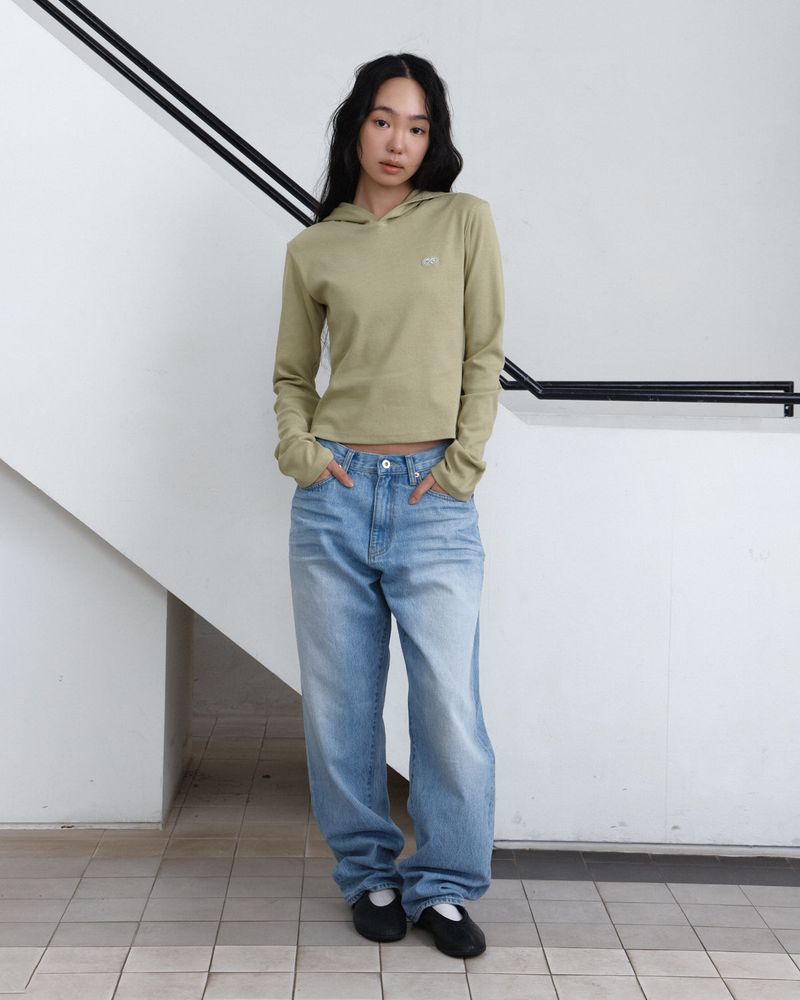 Basic Slim Fit Logo Hoodie