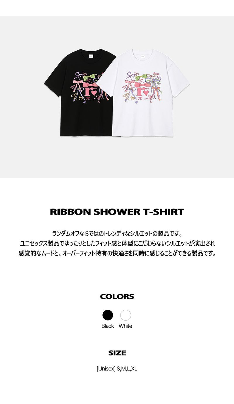 RIBBON SHOWER T-SHIRT (2color)