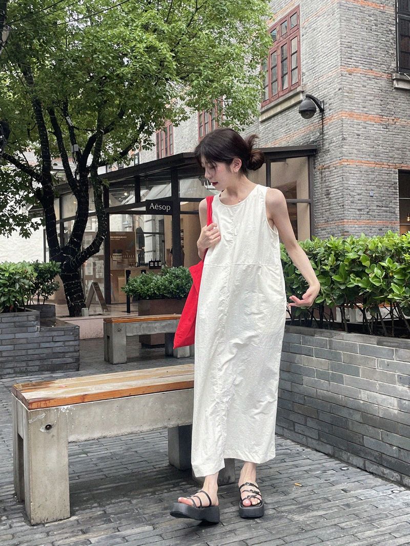 natural mind（ナチュラル マインド）の「Non Sleeveless Long Dress（Dresses）」