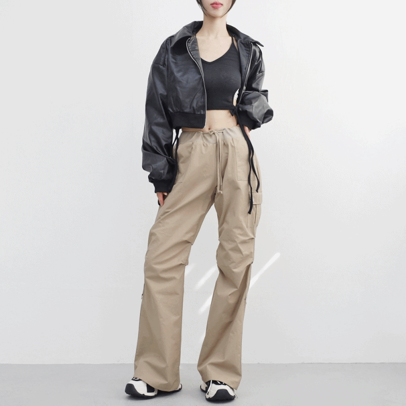 NONCODE（ノンコード）の「Viola cropped leather jacket（Jackets/Outerwear）」