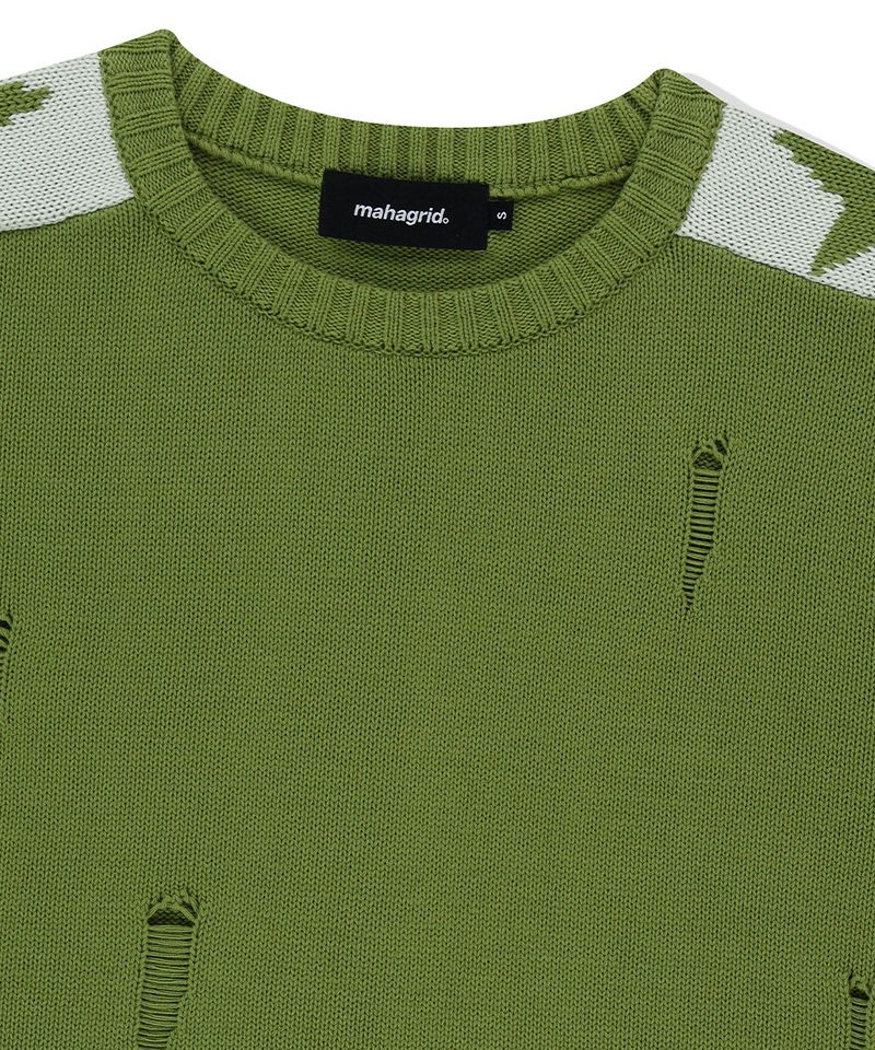 STAR CRASH KNIT CREWNECK