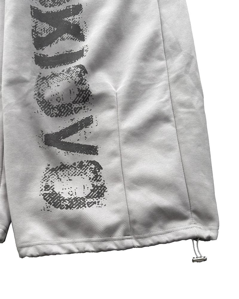 Poki Big Wide Lettering Sweat Pants